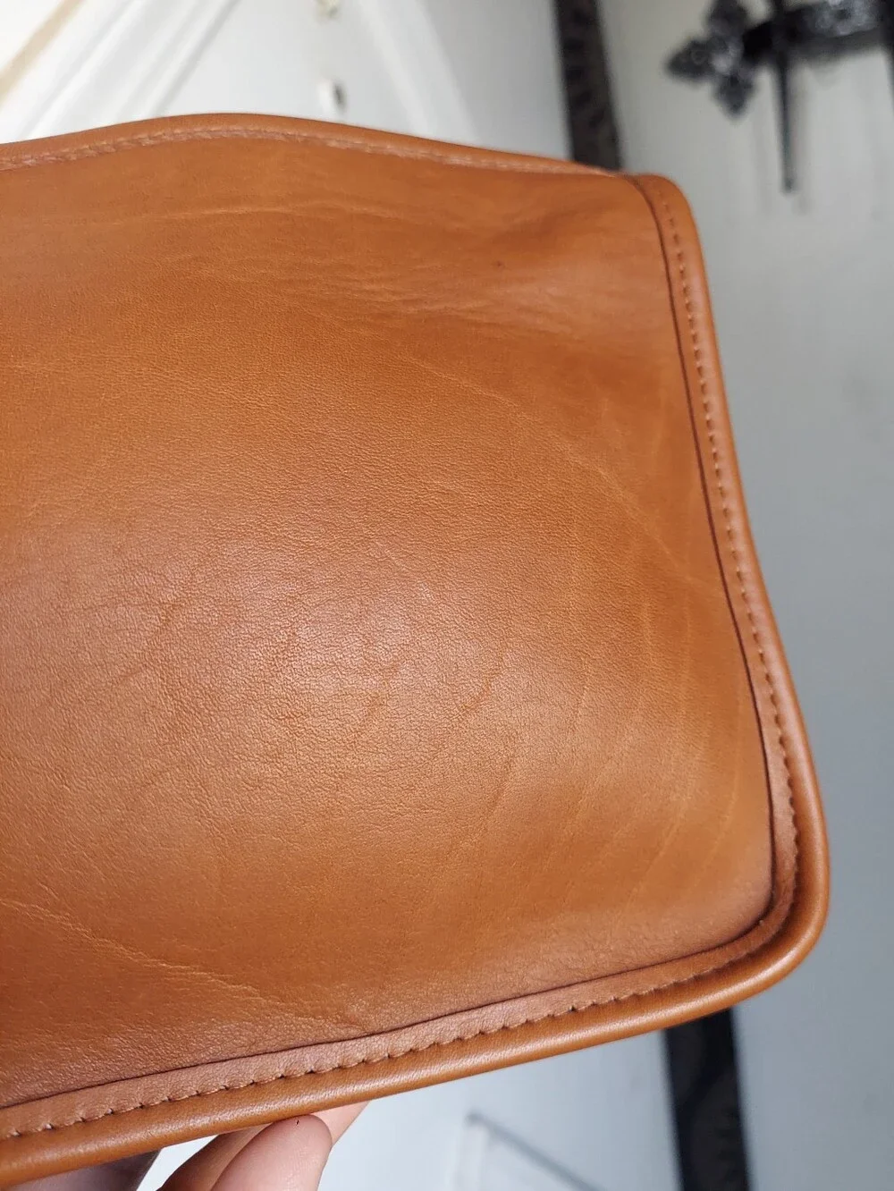 Vintage Coach British Tan Men's Zip Top Clutch 9972🤎🍂🤌